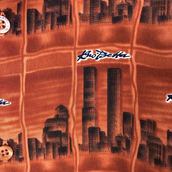 Vintage 90’s Kno Betta Button Up Skyscraper City Shirt - Picture 5 of 6